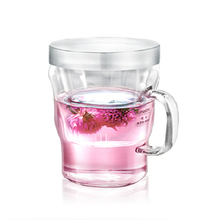 尚明正品玻璃茶水杯子过滤胆三件式冲泡花茶杯创意透明保温杯茶具