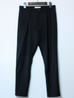 若非知遇.ROFI 原创设计男装品牌  黑色 不对称  折叠设计  长裤