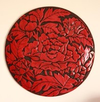 新中式仿古树脂工艺 壁画 挂件 壁饰 花影挂件（圆）