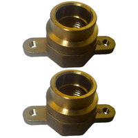 壳管换热器铜内牙水接头 加厚 2个黄铜接头 热交换器水接口 1寸