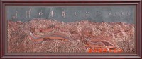 紫铜浮雕万里长城好汉5770X1900壁画装饰品挂图开业送礼