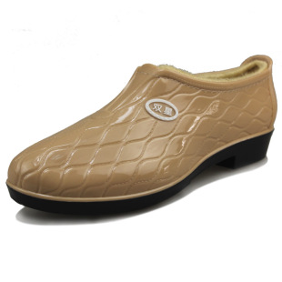 双星雨鞋女款 低邦平跟水鞋 时尚冬季防寒加棉保暖雨靴TH-239-1