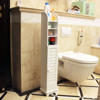 简单日子白色浴室柜/落地马桶柜边柜/卫生间韩式储物收纳置物架柜