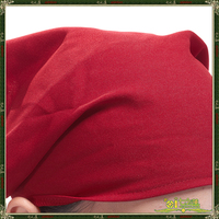 咖啡馆客房营业员工作服头巾 7917704WT暗红色简洁女服务员头巾