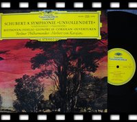 861 LP 黑胶唱片 DG  舒伯特 第八交响曲 贝多芬序曲集 卡拉扬
