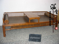 仿古家具复古新中式古典老榆木实木罗汉床定制/罗汉椅/床榻/沙发