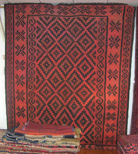 手编纯毛地毯客厅地毯 新疆地毯 古董手工地毯餐厅地毯7395 包邮