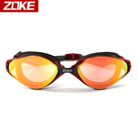 游泳眼镜防水防雾新款洲克ZOKE电镀专业正品特价泳镜男女通用