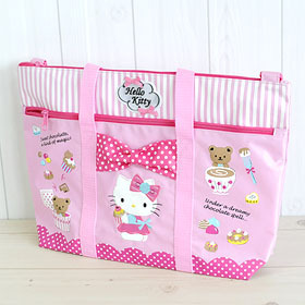 韩国代购进口正品HELLO KITTY粉红系列小熊手拿包手提包