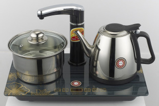 [山国饮艺]A-6自动抽水不锈钢触摸快速电热水壶茶具泡茶壶消毒锅