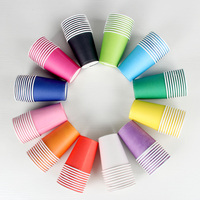 10个装手工彩色纸杯子 幼儿园早教美术课程 儿童创意亲子diy材料