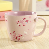 星巴克starbucks日式田园樱花陶瓷杯 水杯 茶杯 咖啡休闲杯