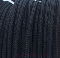 电脑线材diy专用 黑色3mm三丝加密型 蛇皮网  pc电源线编织网