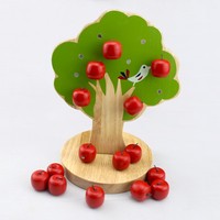 获奖玩具 日本热卖苹果 幼儿早教玩 磁性苹果树 数苹果分果果