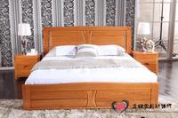 纯实木床 套房组合 蠡口家具 中式白蜡木床1.8米简约现代 双人床