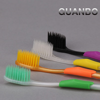 超值特价 出口韩国GUANBO纳米树脂双层软毛保健牙刷客用差旅用4只