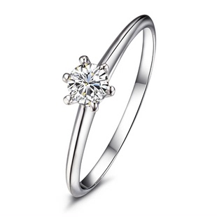 韩版正品八心八箭 六爪 经典钻石戒指 结婚钻戒女情侣订婚礼品