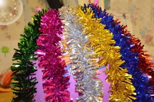毛条彩带元旦新年生日晚会庆典幼儿园教室布置圣诞节拉花装饰彩条