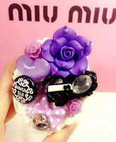 高贵气质时尚紫色安娜苏 隐形眼镜盒