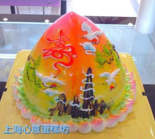 寿桃蛋糕 上海祝賀长辈大寿蛋糕 拜寿 过寿蛋糕配送速递上门