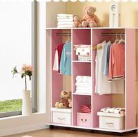 衣柜简约现代衣柜简易整体组合衣柜实木质板式儿童大衣柜衣橱定做