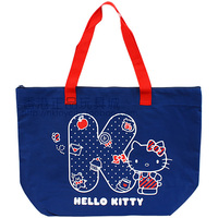 日版Hello Kitty卡通特大單肩袋手提帆布女包 時尚百搭環保購物袋
