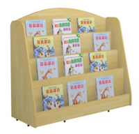 早教幼儿园儿童玩具柜储物柜收纳柜收拾架枫木纹欧式阶梯书架Q