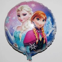 热卖新款 女士冰雪奇缘卡通动漫铝膜气球 生日节日装饰道具