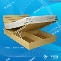 特价环保板材床板式床单人床1米 双人床1.5米 1.8m抽屉加大床包邮