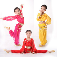 2015秋冬新款儿童印度舞蹈服装儿童肚皮舞套装肚皮舞套装女