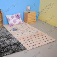 特价实木折叠床单人床双人床 实木床 简易榻榻米地垫 平板床 矮床