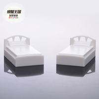 DIY沙盘建筑模型材料 场景模型 家具模型摆件 模型床2号 塑料床