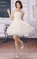 2016正品礼服短款新款婚纱礼服伴娘礼服短裙韩版可爱甜美公主裙