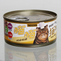 台湾SEEDS惜时 喵喵猫罐头 170g 纯金枪鱼 全猫罐/百元多省包邮
