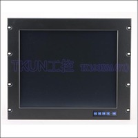 TKUN17寸工业用上架式触摸显示器触摸屏显示器17寸铝合金面板