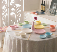 冰花瓷创意22件套中式陶瓷碗碟餐具套装碗勺盘子婚庆乔迁礼品包邮
