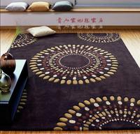 carpet深咖啡客厅地毯时尚茶几特价茶几毯定做手工腈纶地毯