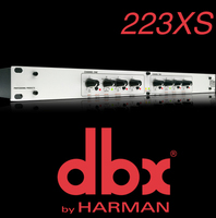 dbx 223xs 电子分频器 双通道 高中低频段 低音炮分频 音响分频