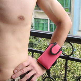 乐尔斯运动手机套 跑步手腕包 三星I9300/S4腕式手机包4.5-5.0寸