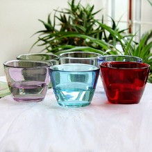 喜碧玻璃碗 沙拉碗 彩色家居时尚创意现代欧式沙拉碗玻璃透明