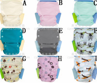 美国有机棉尿裤 婴儿童隔尿裤兜纯棉布尿垫1体 0-3岁宝宝透气防漏