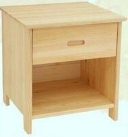 实木床头柜单抽柜简易柜书柜松木床头柜柜子