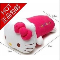 韩国汽车用品 HELLO KITTY正品 粉红可爱凯蒂猫公仔扶手靠枕包邮