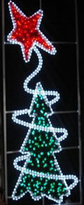 圣诞节日灯饰主题公园酒店装饰铝架图案灯Christmas Motif lights