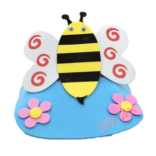 EVA卡通帽子 节目游戏装扮 表演道具 小蜜蜂头饰/小蜜蜂立体帽