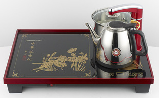 [山国饮艺]C-3自动抽水不锈钢茶盘快速电热水壶茶具泡茶壶套装