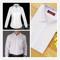 衬衫 纯白色 长袖男款女款cosplay万用表演出衬衣 正品特价 现货