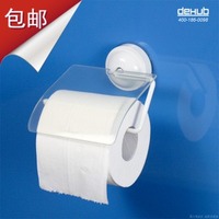 DEHUB韩国强力吸盘式厕纸架 纸盒 卫生间卷纸巾架 创意免打孔包邮