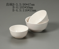 仿瓷碗 塑料碗 密胺树脂碗 白色碗米饭碗汤碗 耐高温直碗小碗