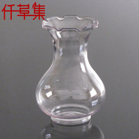 透明塑料水培花瓶(高型)塑料瓶花盆特价 养风信子|水仙等水培植物